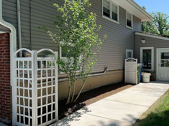 New driveway & walk to patio