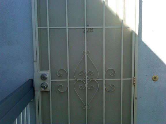 Steel security door