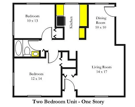 Floor plan 2BR - Single Level