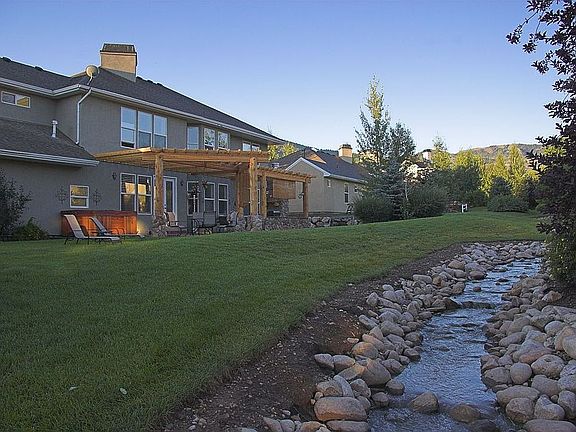 backyard with creek