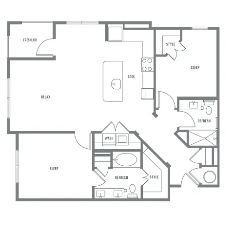 Floor plan B2