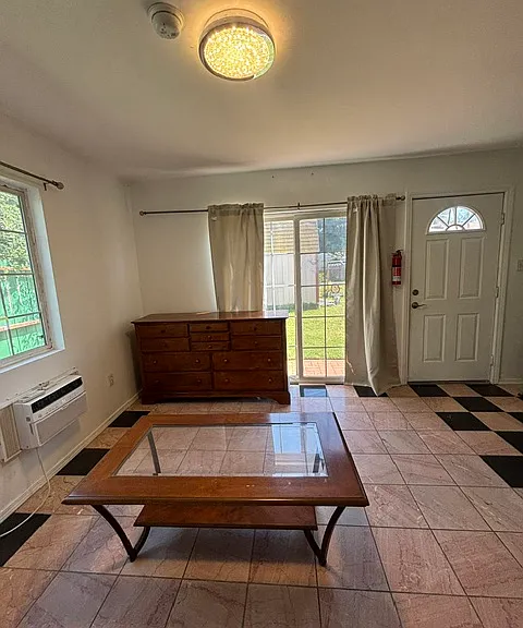 Living room view, facing front door