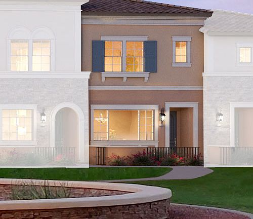 Residence 3 3X Italianate Elevation Rendering