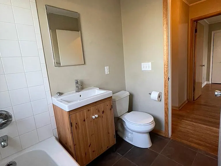 Bathroom from tub
