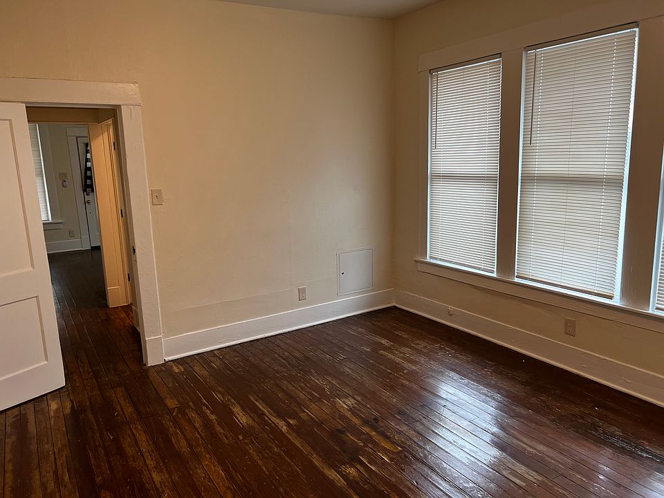 Bedroom, looking toward bath hallway and front living room.