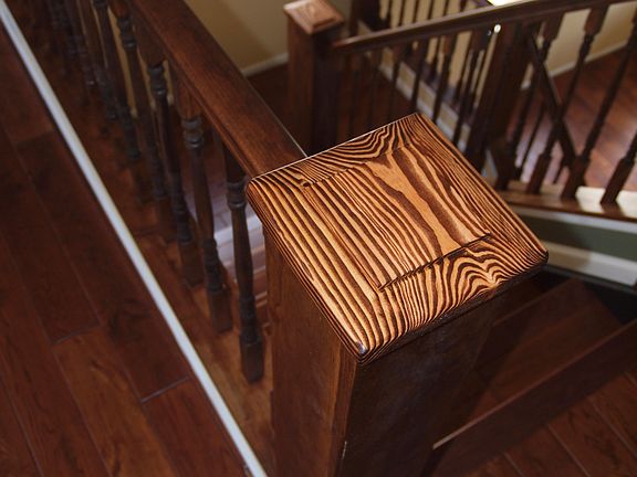 Renovated stair railing