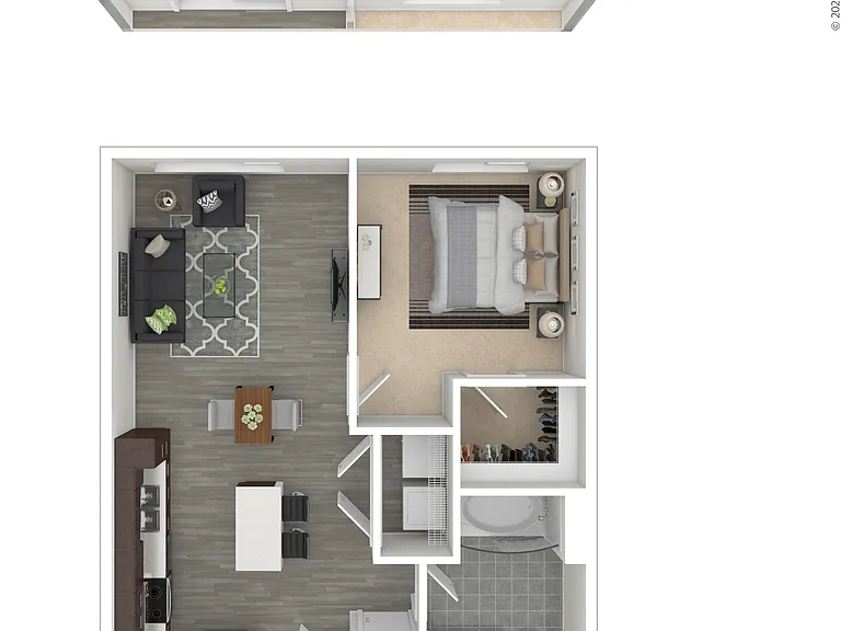 One Bedroom, One Bathroom Apartment in Argon