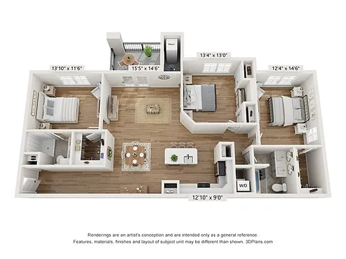 Floor plan 3A