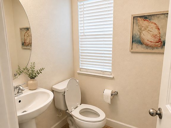 Half-bathroom on 2nd floor: 
Approx size: 5'5" x 5'