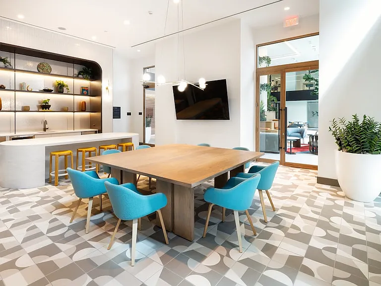 Dining room with entertaining kitchenette