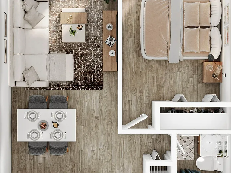 1BR/1BA - A1 1BR/1BA - A1