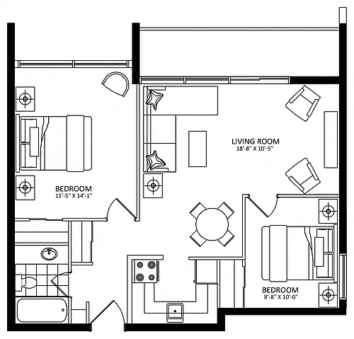 Floor plan The Pine A - 28 Rockway