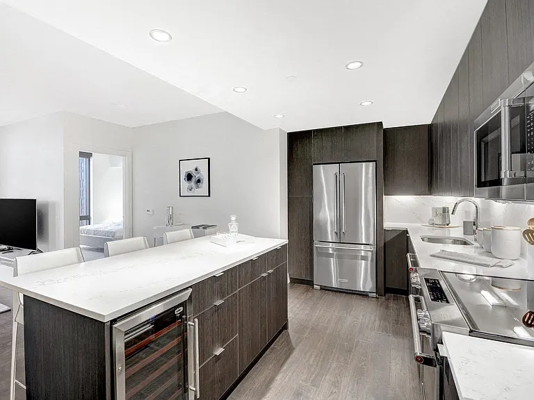 Wine fridges in select apartment homes