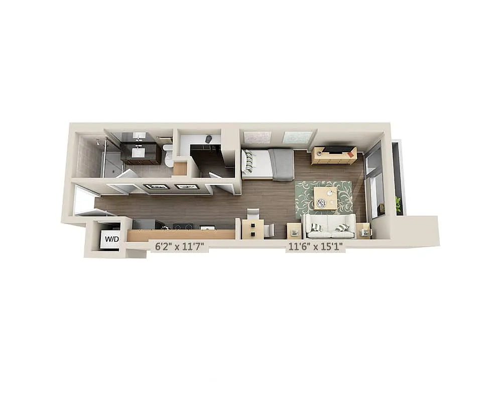 Floor plan Studio E1