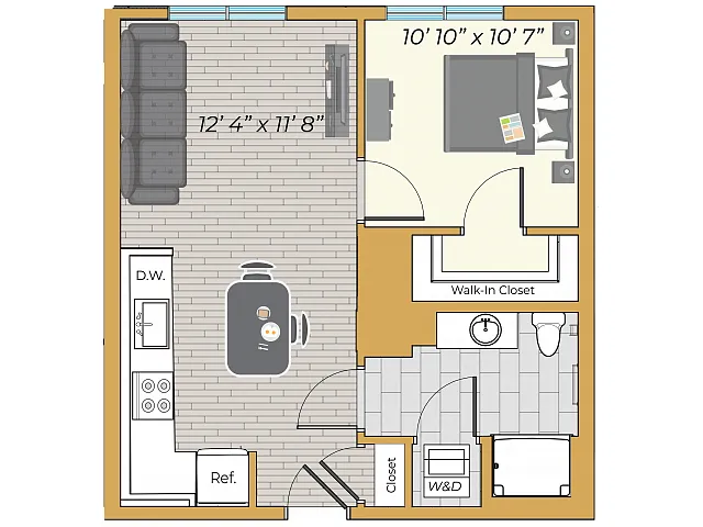 Floor plan 1 Bedroom