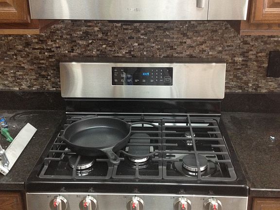 New Appliance w/Backsplash