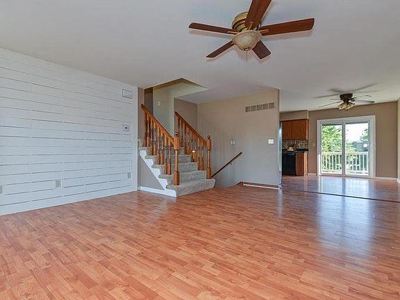 A contemporary touch with the west wall.  Great place to hang your favorite pictures.