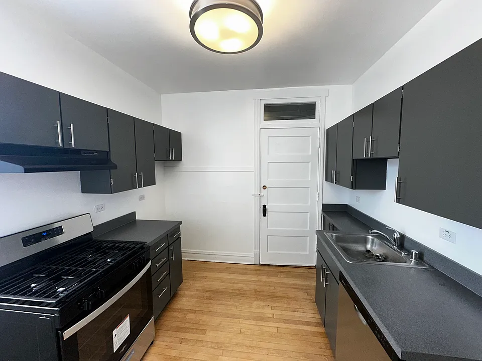 NEW KITCHEN GREY CABINETS, STAINLESS STEEL APPLIANCES