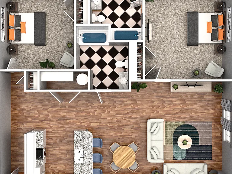 2 Bedroom 2 Bathroom 2 Bedroom 2 Bathroom