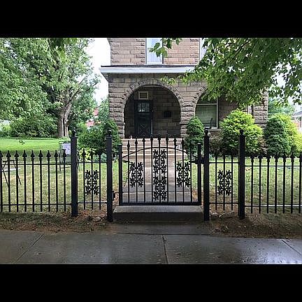 Wrought Iron Fence in Front 