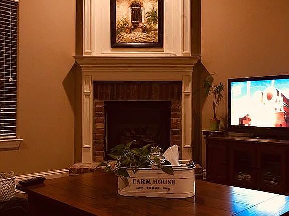 Living room fireplace 