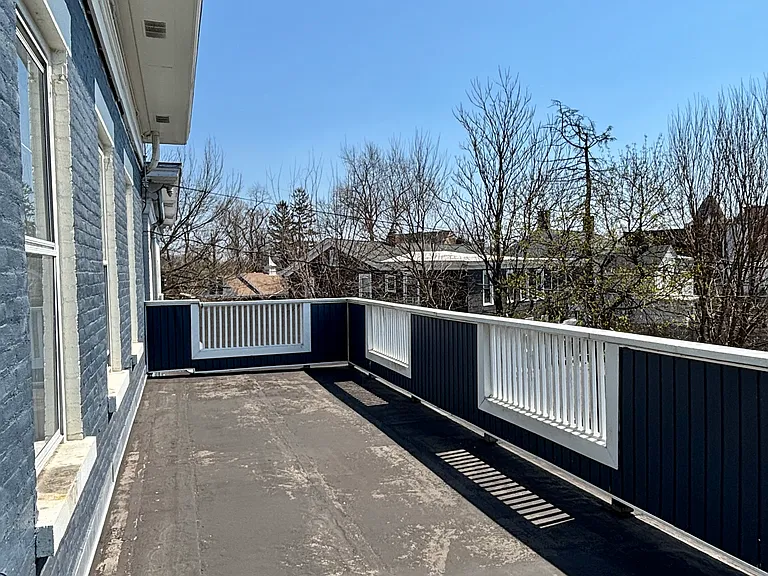 South facing deck