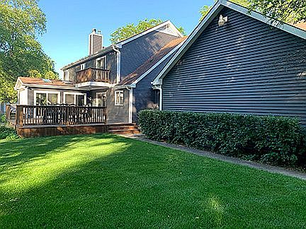 Side yard view of the back