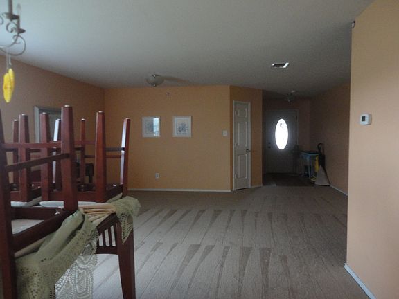 Living room and dining area.