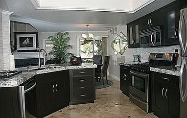 Designer Inspired Kitchen with granite and stainless