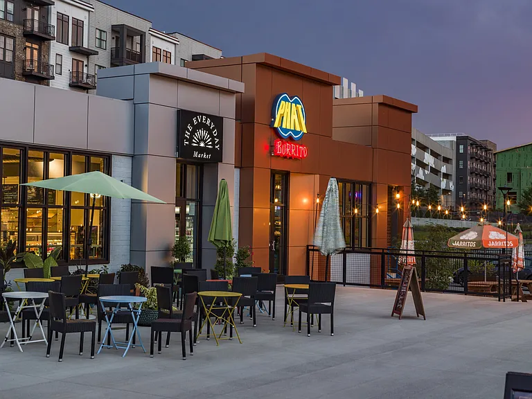 Live in style at Modera LoSo, where you're just moments away from Phat Burrito in South End. Savor the convenience of modern apartment living with the added bonus of delicious, flavorful burritos right around the corner.