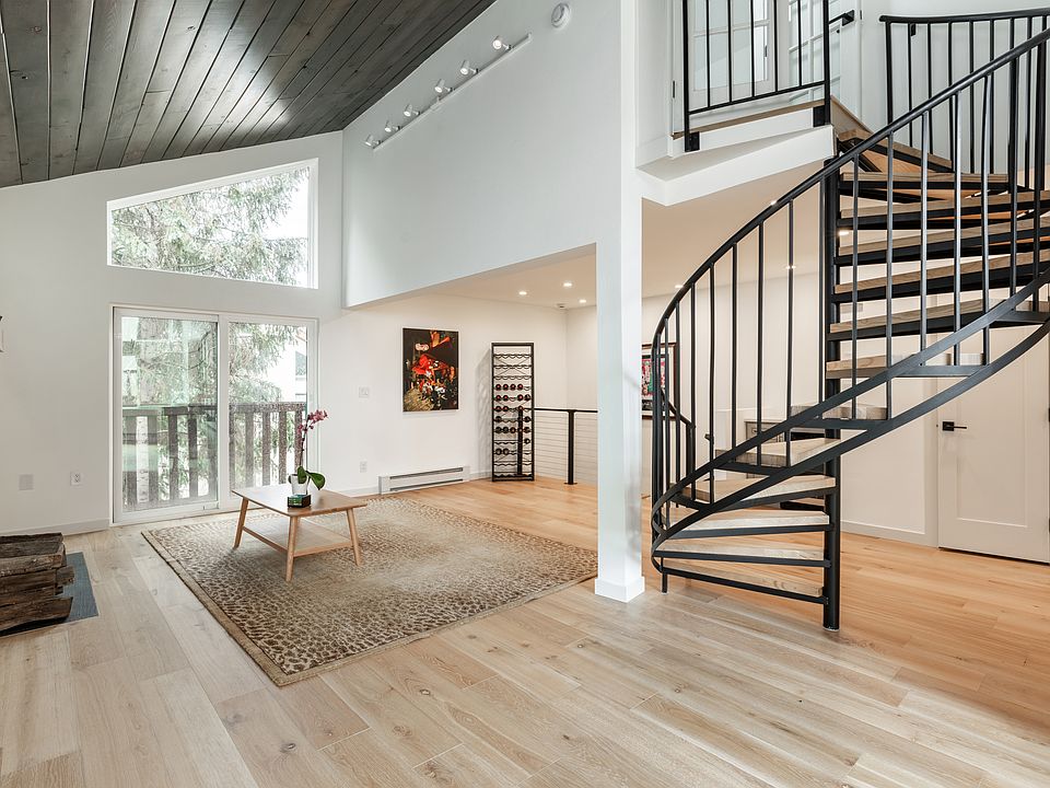 spiral staircase goes to master bedroom