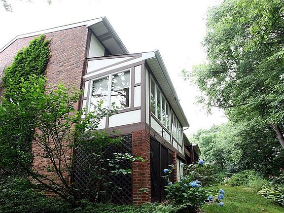 rear sunroom backing up to North Park