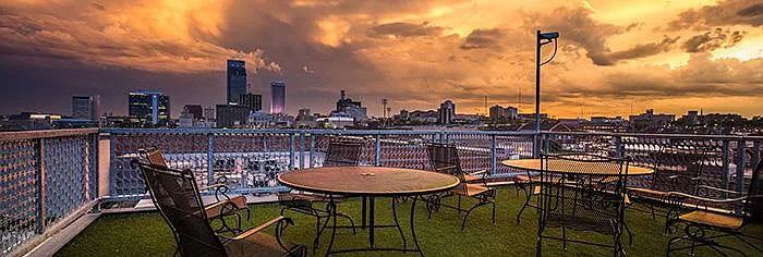 View from the rooftop deck