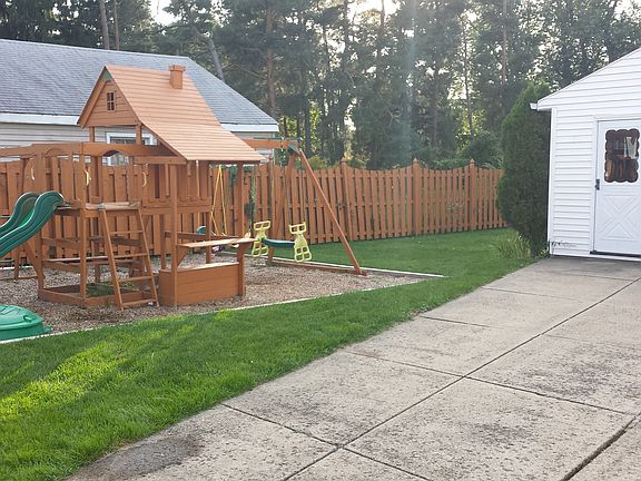 Front half of backyard