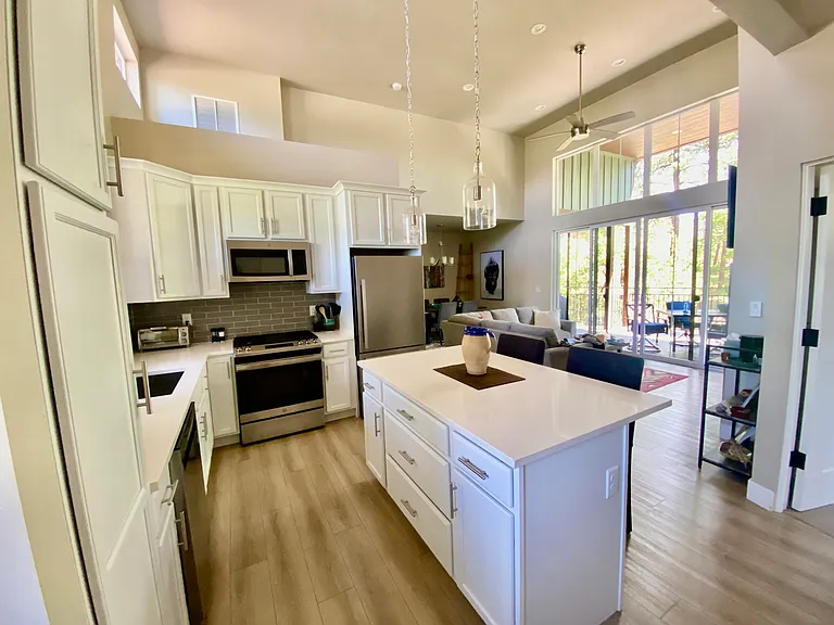 Open Concept Kitchen, Living and Dining