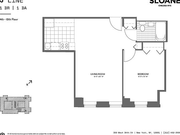 2nd image of 360 W 34th St APT 7J