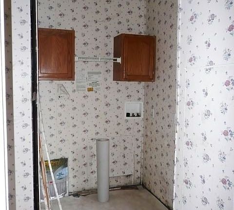 Laundry Room with back door