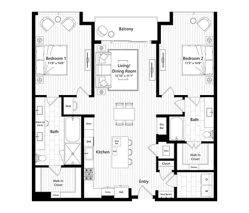 Floor plan B3