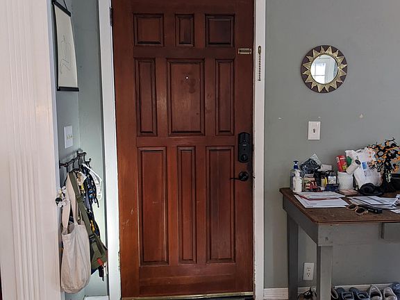 Inside front door. Electronic lock.