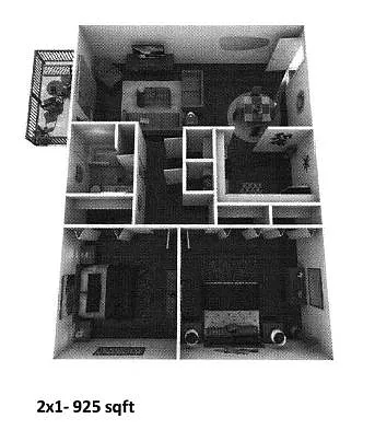 Floor plan 2x1 9th