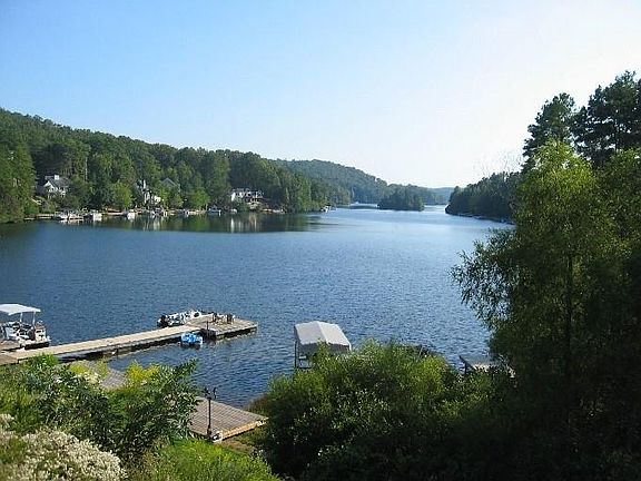 Image 1: Lake View from Back Deck