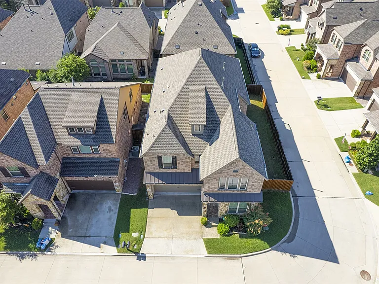 Arial view of property