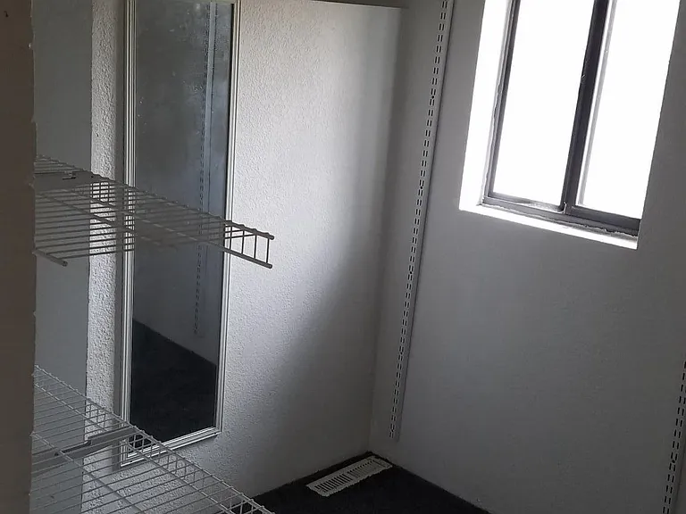 Large closet with shelving in BR 1