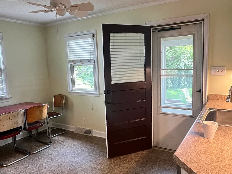 Kitchen and back door