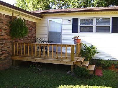 Deck off family room