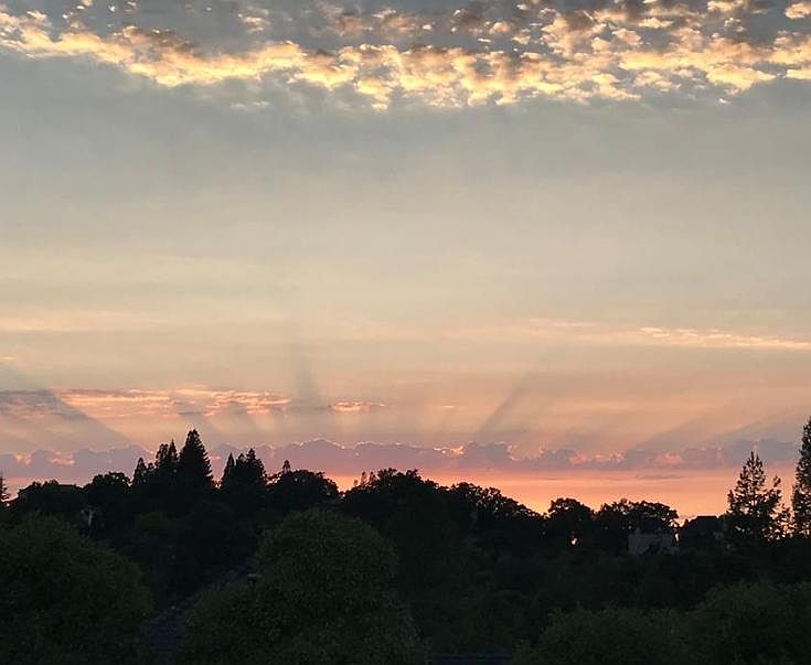 Amazing Sunsets looking out Family Room Window