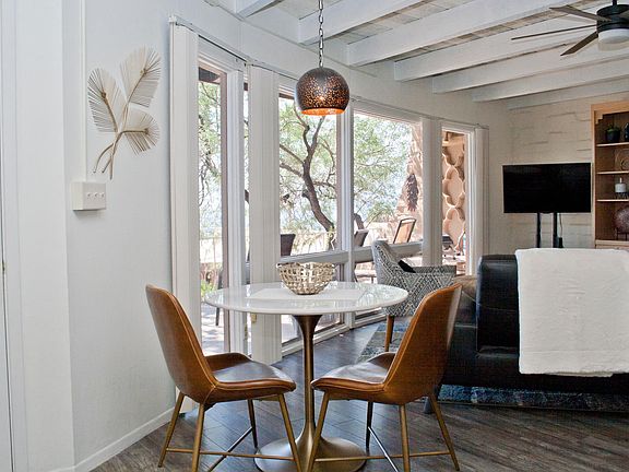 Marble top dining table seats up to 4