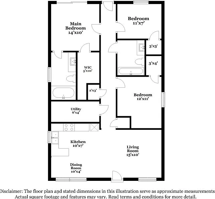 3 bed, 2.0 bath, 1200 sqft, $1,680 — Photo 2