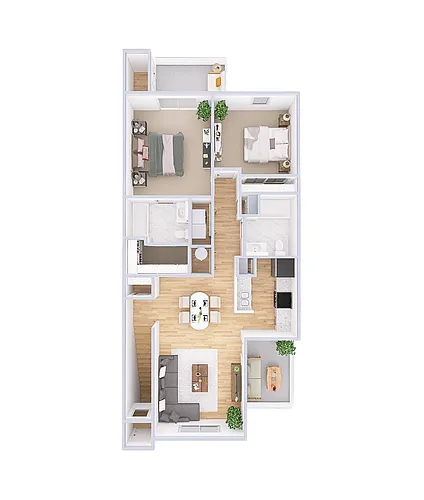 Floor plan The Sand Dune - Upstairs