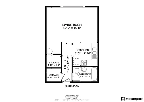 Floor plan Studio